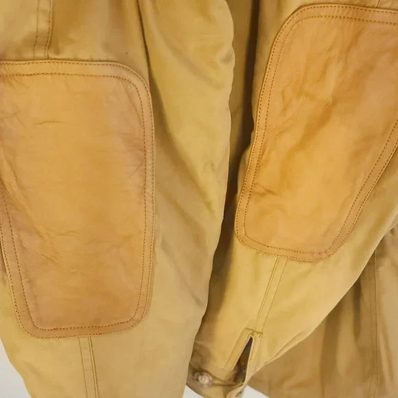 Vtg Willis Geiger Field Jacket Parka Men's L Tan Multicolor Plaid Lining Grunge
